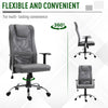 Ergonomic Office Chair with Thick Padded Headrest, Mesh Computer Desk Chair with Tilt Function, Armrest, Grey