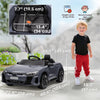 Ride-On Toy On Car with Remote Control, 12V 3.1 MPH Electric Ride for Kids w/ Suspension System, Horn Honking, Grey