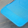 Outdoor Lounge Chair, Portable Adjustable Reclining Seat Folding Chaise Lounge Patio Camping Beach Tanning Chair Bed with Pillow, Blue