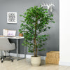 6ft Artificial Trees Ficus, Indoor Fake Plant with Pot, for Home Decor
