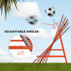 Soozier Volleyball Rebounder Net, Adjustable Soccer Rebounder, Baseball Volleyball Training Equipment Aid, Red