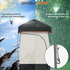 Camping Shower Tent, Portable Privacy Shelter with Solar Shower Bag, Removable Floor and Carrying Bag, Black