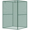 4' x 4' Walk-in Greenhouse, Garden Planting Warm House With Roll-Up Zipper Door for Seedlings Herbs Flowers, Dark Green
