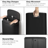 Fingerprint-proof Kitchen Trash Can, 13.2 Gallon Garbage Can with Soft-close Lid and Foot Pedal, Black