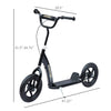 Adjustable Kids Pro Stunt Scooter Children Street Bike Bicycle Ride On with 12” Tire (Black)