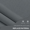 6.5' x 4' Manual Retractable Awning, Non-Screw Freestanding Patio Awning, UV Resistant, for Window or Door, Dark Grey