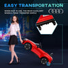 Ride-On Toy On Car with Remote Control, 12V 3.1 MPH Electric Ride for Kids w/ Suspension System, Horn Honking, Red