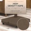 Square Parasol Base, Portable Umbrella Stand with Wheels, Water or Sand Filled, for Φ0.75