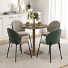 Dining Table for 4 People - Modern Kitchen Table with Wood-Effect Top, 27.6
