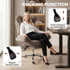 Big and Tall Office Chair Footrest Executive Desk Chair High Back Snowflake Velvet Reclining, Brown