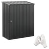 5' x 3' Outdoor Storage Shed, Steel Garden Shed with Single Lockable Door, Tool Storage Shed for Backyard