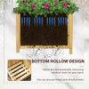 Raised Garden Bed Wood Planter with Trellis for Vine Climbing, 16