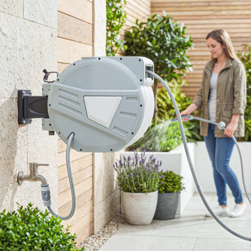 Retractable Garden Hose Reel, 1/2