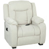 Massage Recliner Chair with Quiet Brushless Motor Pet-Friendly Fabric Power Recliner with 2 Memory Positions