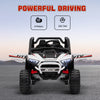 Qaba 2 Seater 24V 7AH Ride on Truck, Electric Car for Kids w/ Spring Suspension, Remote Lights, Horn, Music, White