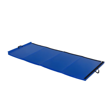 Soozier 4'x10'x2'' Folding Gymnastics Tumbling Mat, Exercise Mat with Carrying Handles for Yoga, MMA, Martial Arts, Stretching, Purple