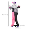 5.7FT Life Size Halloween Decoration, Animated Clown with Sound Activated, Light Up Eyes, Motion, Laugh