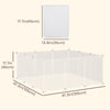 Small Animal Cage Plastic Chinchilla Cage 12 Panels for Guinea Pig, 18