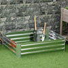 Galvanized Raised Garden Bed, 4' x 3' x 1' Outdoor Metal Planter Box, Raised Bed for Growing Flowers and Herbs