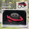 Elite II Dog Bike Trailer 2-In-1 Pet Stroller Cart Bicycle Wagon Cargo Carrier Attachment for Travel with Suspension and Storage Pockets, Red