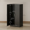 Wardrobe Cabinet with 2 Doors and Hanging Rod, Modern Armoire Wardrobe Closet for Bedroom