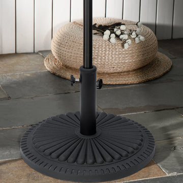 Patio Umbrella Base Stand, Round Cement Parasol Holder for Outdoor, Patio, Garden, Beach, Fits Φ1.4