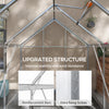 6' x 6' Walk-In Greenhouse, Polycarbonate Greenhouse with Sliding Door, Window, Aluminium Frame, Foundation
