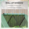 Steel Outdoor Raised Garden Bed with Greenhouse,Cover, Roll Up Door, Dual Use, 50