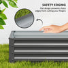Galvanized Raised Garden Beds, Outdoor Planter Box, Set of 2, for Flowers, Herbs and Vegetables, Light Grey
