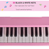 Modern Kids Piano, 30 Keys, Set of 2, Mini Toy for Child, Grand Piano with Music Stand and Bench, Ideal Gift, Pink