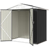 6.5' x 4' Outdoor Storage Shed, Metal Garden Shed with Lockable Double Doors, 4 Vents