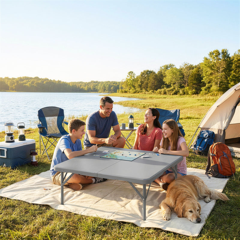 Folding Picnic Table Heavy Duty Camping Table 34