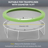 Soozier 14FT Trampoline Spring Cover, Trampoline Pad Replacement, All-Weather Trampoline Accessories, Green