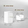 Lockable Filing Cabinet with 4 Fluted Drawers, File Cabinet with Adjustable Hanging Rails for A4 Letter Files, Black