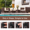 Set of 10 Fasteners Clip Outdoor Furniture Connectors Rattan Wicker Sofa Connectors