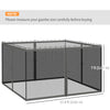 Replacement Mosquito Netting for Gazebo 12' x 12' Black Screen Walls for Canopy with Zippers