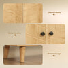 Storage Cabinet with Doors, Cupboard Organization with Shelf and Wood Legs, Storage Solution for Living Room, Bathroom
