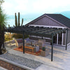 11.7' x 19.6' Retractable Pergola Canopy, Aluminum Pergola for Grill, Patio, Garden, Deck