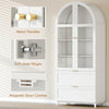 Arched Kitchen Pantry Cabinet, 71