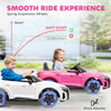 Ride-On Toy On Car with Remote Control, 12V 3.1 MPH Electric Ride for Kids w/ Suspension System, Horn Honking, Pink