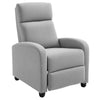 Fabric Recliner Sofa Manual Recliner, Home Theater Seating Single Reclining Sofa Chair with Padded Seat for Living Room