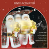 Life Size Singing and Dancing Santa Claus, Standing Animated Santa Claus with Posable Arms, Sack, Sound Activated