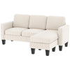 Sectional Sofa, L Shaped Couch, with Changeable Chaise or Ottoman
