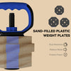Soozier 6-in-1 Adjustable Dumbbell Set, Used as Kettlebell, Barbell, Dumbbell, Push-Up Stand, 44lbs Free Weights Set, Blue