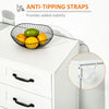 Modern Sideboard Buffet Cabinet with Drawers and Beadboard Door Cupboard Kitchen Storage Cabinet