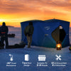 5-8 Person Pop-up Ice Fishing Shelter, Portable Ice Fishing Tent, Blue