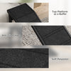 Pet Ramp Bed Steps for Dogs Cats Non-slip Carpet Top Platform Pine Wood 74