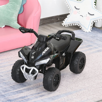 Aosom No Power Baby Ride on Toy for Toddler, Kids Ride on Car Foot to Floor Sliding 4 Wheels  with Music, Lightening, for 18-36 Months Black