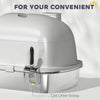 Enclosed Stainless Steel Litter Box, Metal Cat Litter Box with Scoop, Deodorizer Bag, Handle, Easy to Clean
