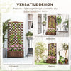 Wood Planter with Trellis, Raised Garden Bed to Grow Vegetables for Backyard, 30
